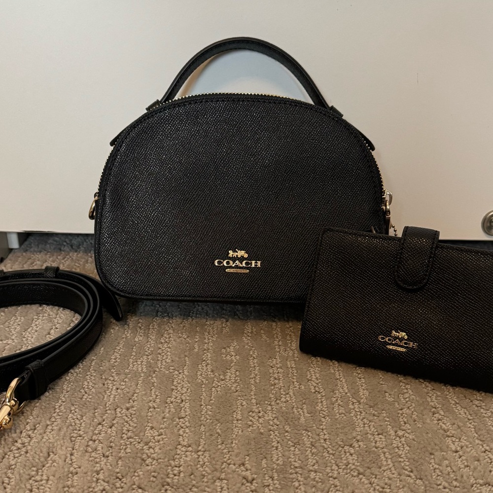 NEW Coach purse and wallet set.